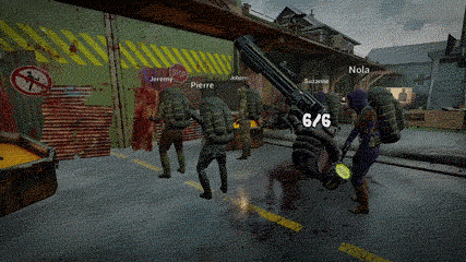A gif showcasing the multiplayer functionality in Propagation: Top Survivors